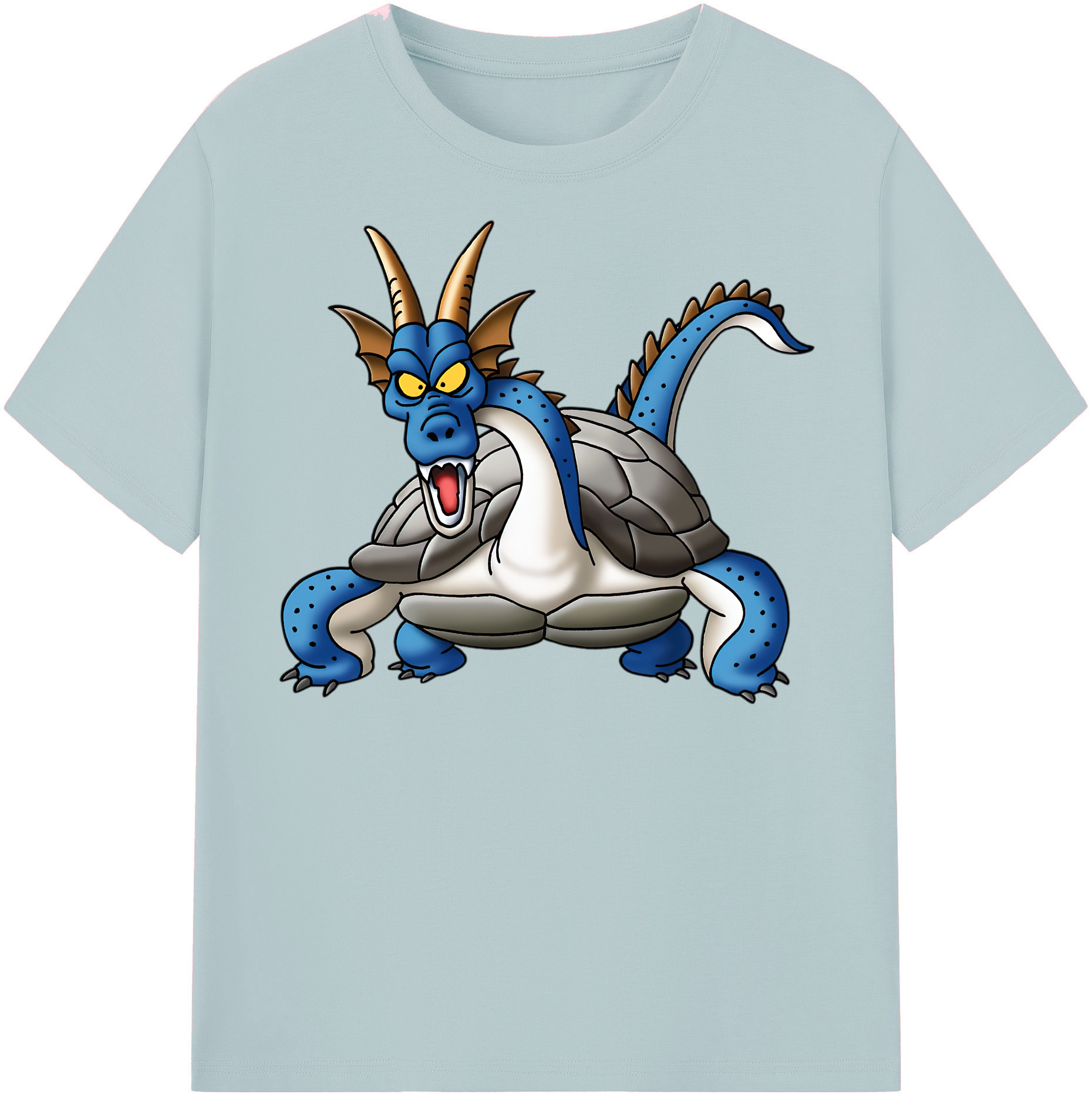 （画像用） ドラゴンクエスト Doragon Kuesuto Dragon Quest 綿100％半袖Tシャツ（フロントプリント）